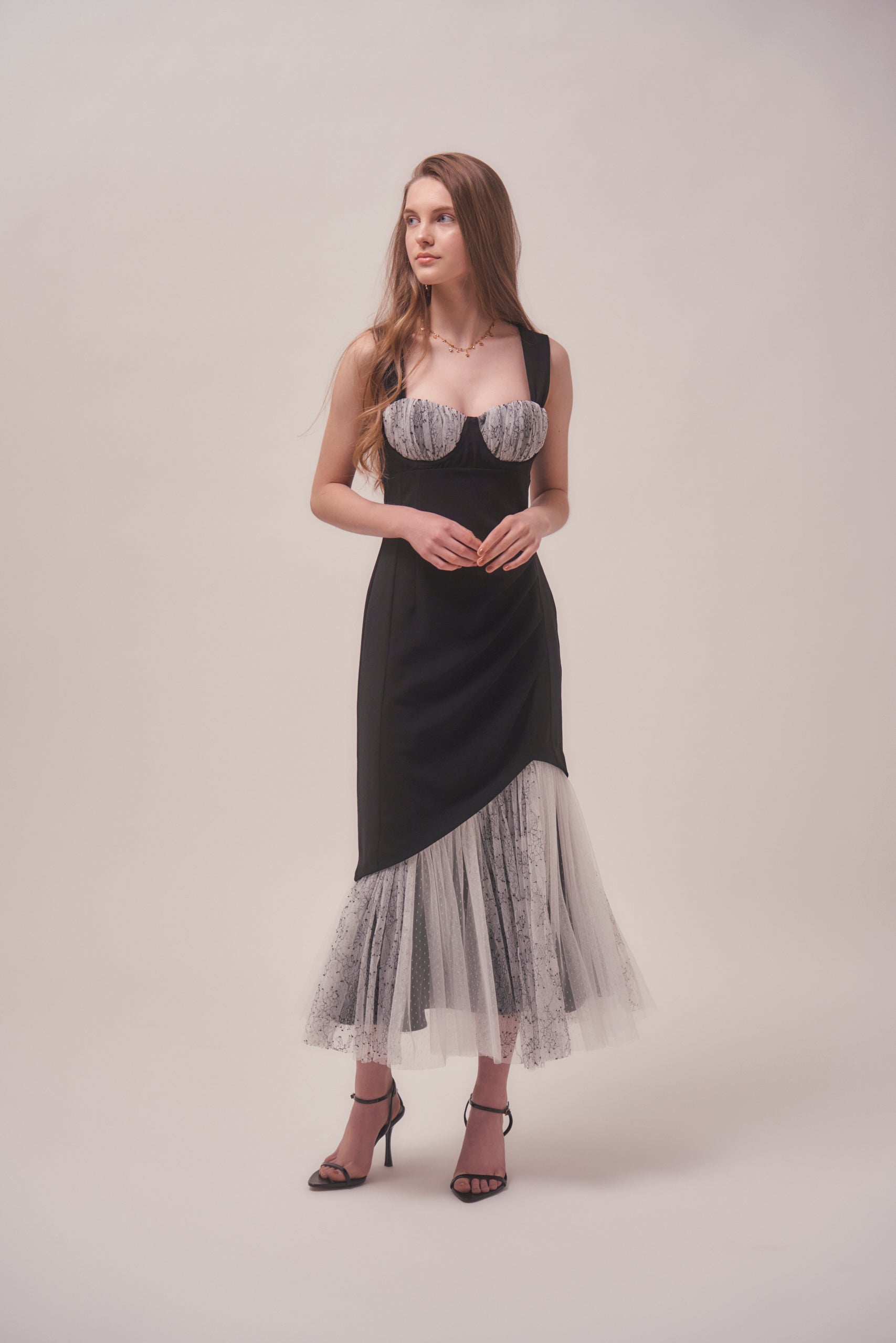 Mermaid tulle dress -Black- – ERADIE