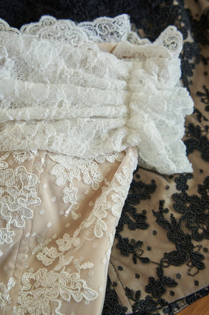 Lace Off-Shoulder Top <br> -White-