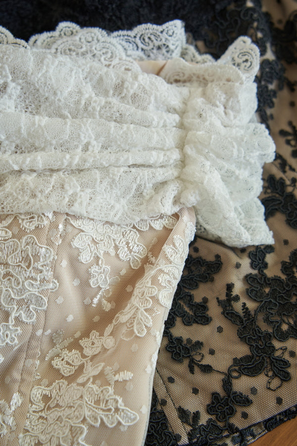 Lace Off-Shoulder Top <br> -White-