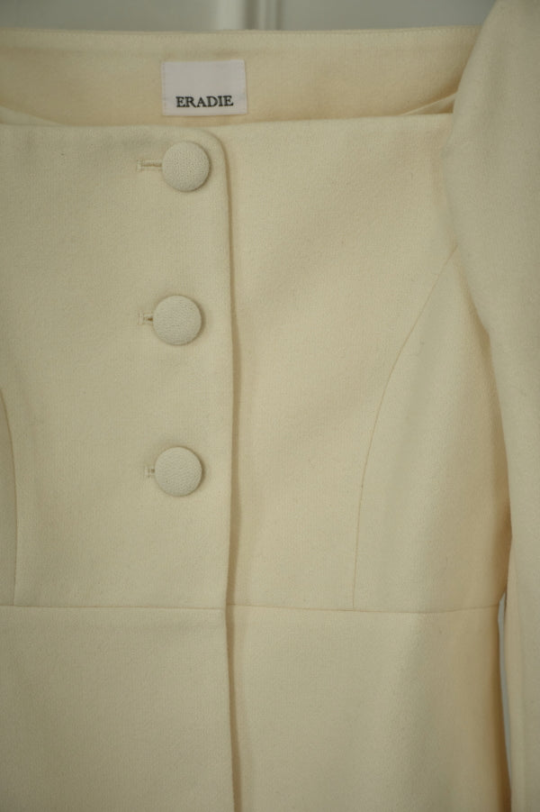 9/8 19時予約開始<br>Square Peplum Minimal Jacket <br> -Off white-