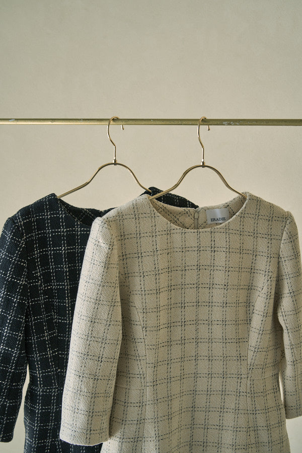 Tweed Minimal One-piece <br> -Ivory-