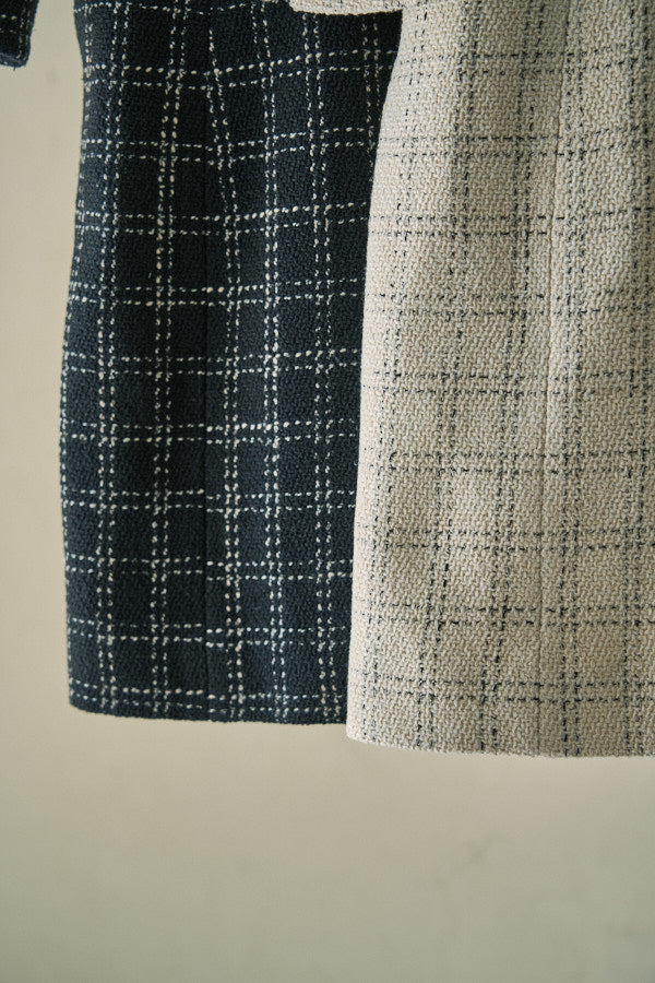 Tweed Minimal One-piece <br> -Ivory-