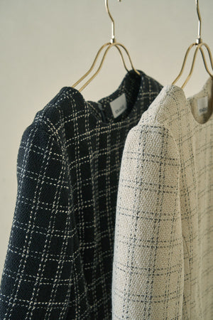 Tweed Minimal One-piece <br> -Black-