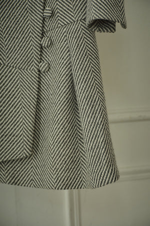 9/8 19時予約開始<br>Sculpted Asymmetric Mini one piece <br> -Gray-