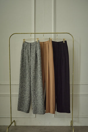 9/8 19時予約開始<br>Wool Blend Semi-Wide Pants <br> -Camel / 2size-