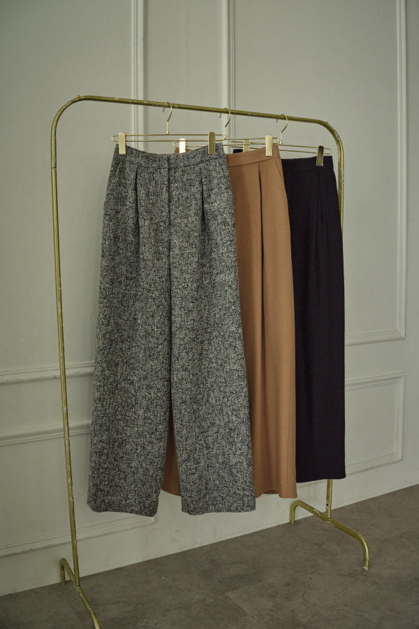 9/8 19時予約開始<br>Wool Blend Semi-Wide Pants <br> -Gray.mix / 2size-