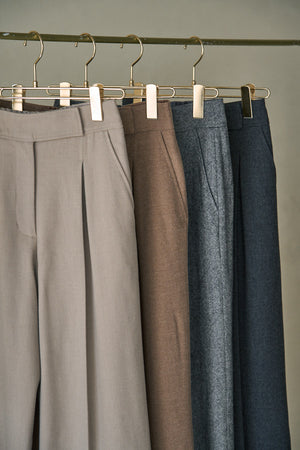 Tweed Long Pants <br> -Gray- S/M 2 sizes