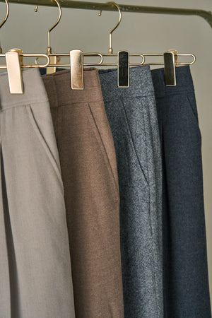 Tweed Long Pants <br> -Charcoal- S/M 2 sizes