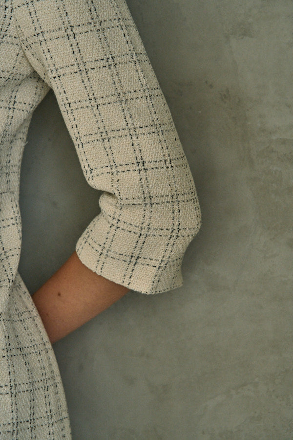 Tweed Minimal One-piece <br> -Ivory-