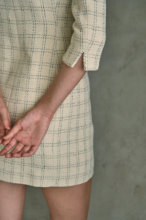 Tweed Minimal One-piece <br> -Ivory-