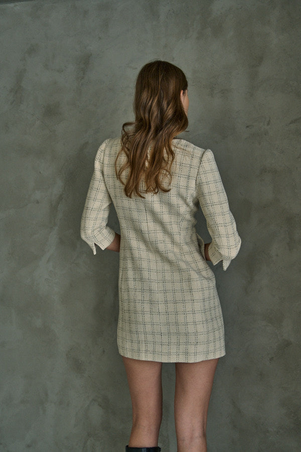 Tweed Minimal One-piece <br> -Ivory-