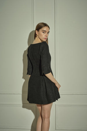 9/8 19時予約開始<br>Sculpted Asymmetric Mini one piece <br> -Black-