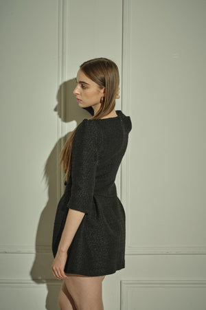 9/8 19時予約開始<br>Sculpted Asymmetric Mini one piece <br> -Black-