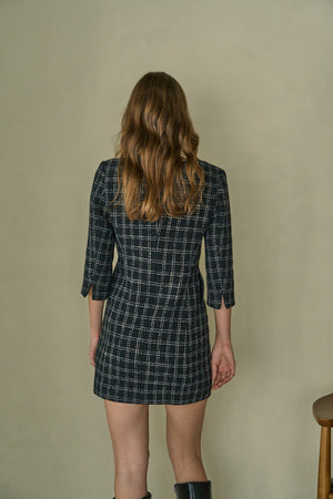 Tweed Minimal One-piece <br> -Black-