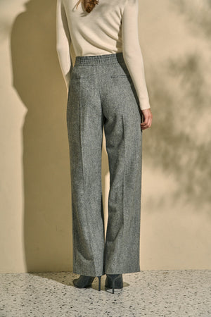 Tweed Long Pants <br> -Gray- S/M 2 sizes
