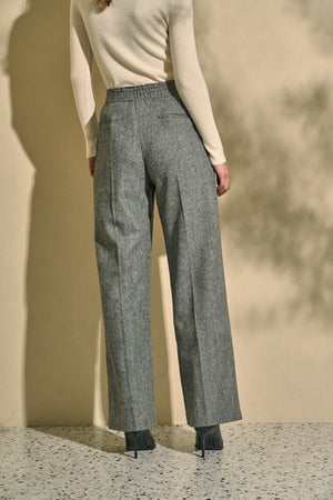 Tweed Long Pants <br> -Gray- S/M 2 sizes