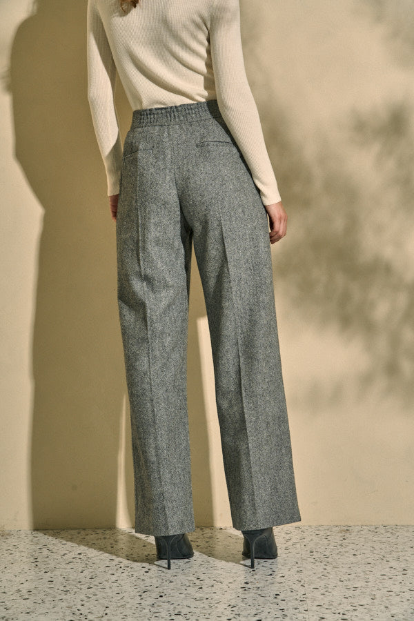 Tweed Long Pants <br> -Gray- S/M 2 sizes