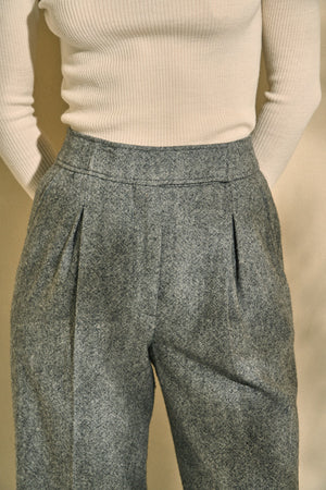 Tweed Long Pants <br> -Gray- S/M 2 sizes