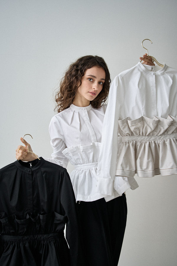 【新品】エラディエ♡Raffle Peplum Top ラッフルペプラムブラウス Raffle Peplum Top -White- – ERADIE