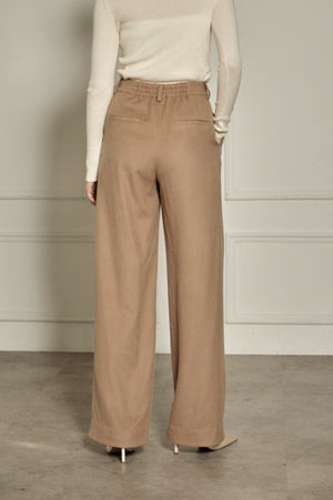 9/8 19時予約開始<br>Wool Blend Semi-Wide Pants <br> -Camel / 2size-