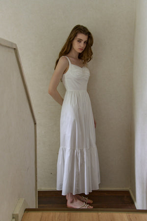 Lace Bustier One piece <br> -White-