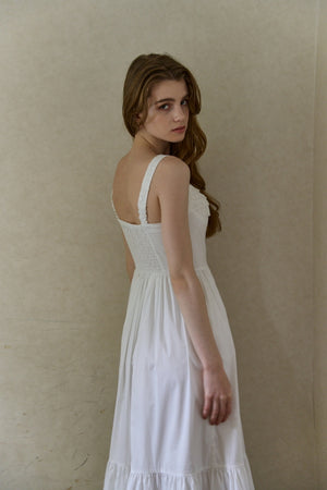 Lace Bustier One piece <br> -White-