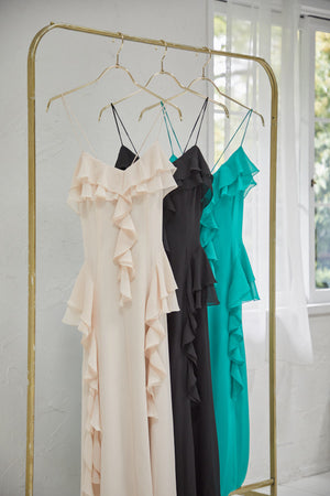 Raffle Shifon one-piece <br> -Turquoise-