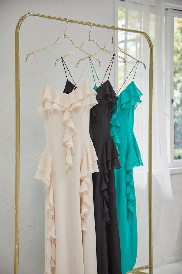 Raffle Shifon one-piece <br> -Turquoise-